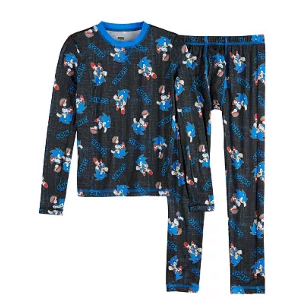🎀5/$25🎀 Cuddl Duds Sonic the Hedgehog base layer set boys large